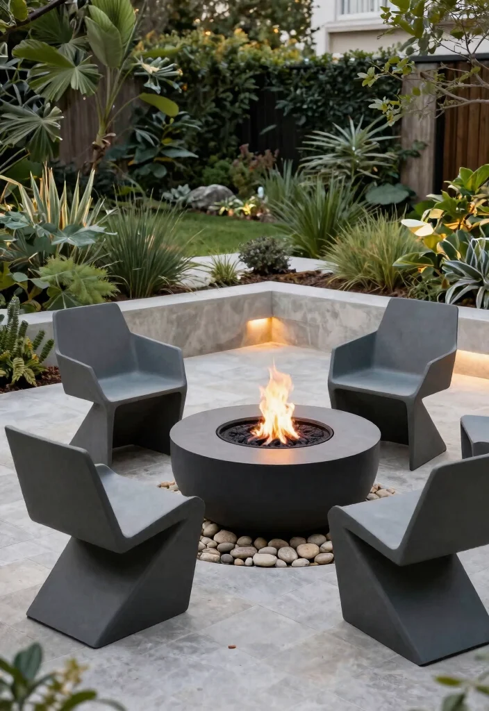 8 Trendy Fire Pit Chair Ideas for Maximum Relaxation 6. Modern Minimalist Chairs 0