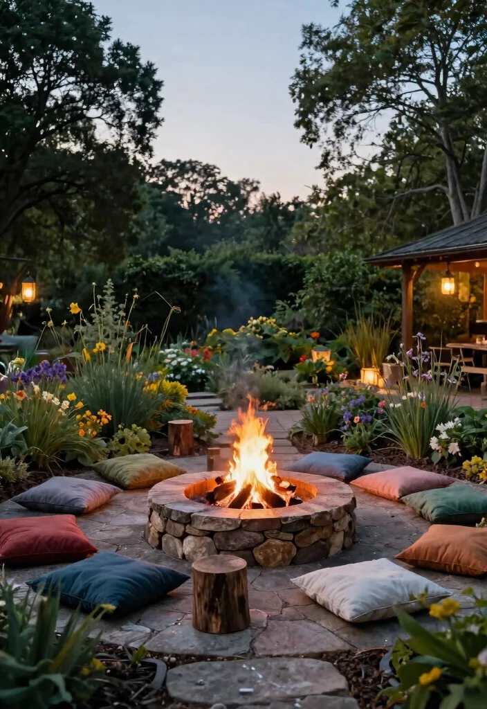 8 Wild Bon Fire Pit Ideas for Huge Backyard Parties 1. Earthy Stone Circle Fire Pit 0