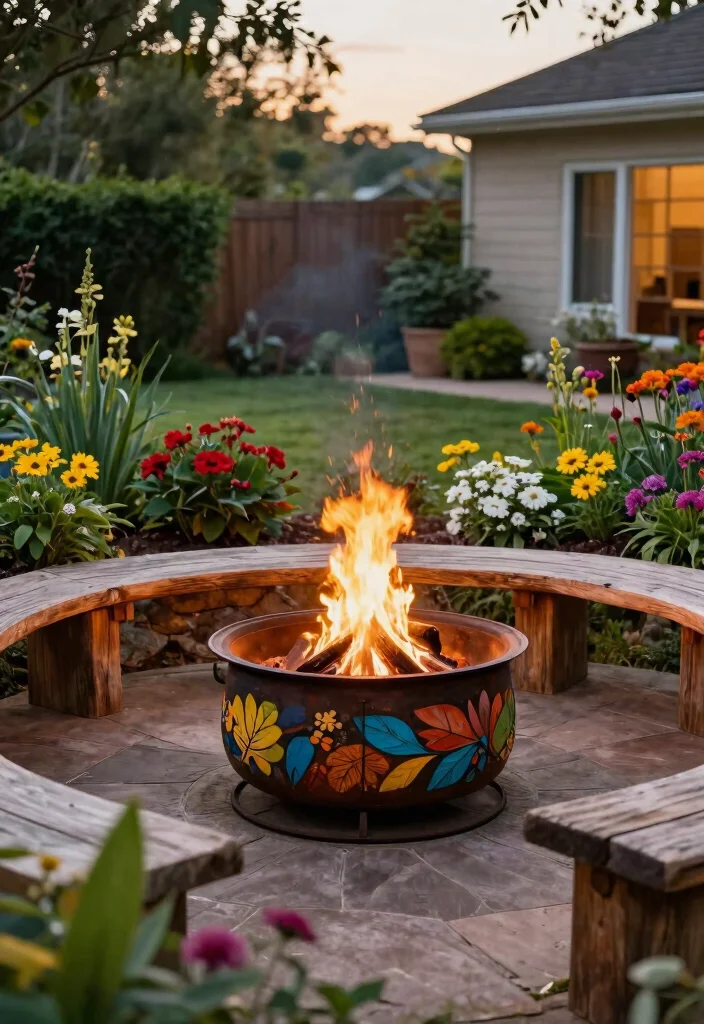 8 Wild Bon Fire Pit Ideas for Huge Backyard Parties 2. Recycled Metal Fire Pit 0