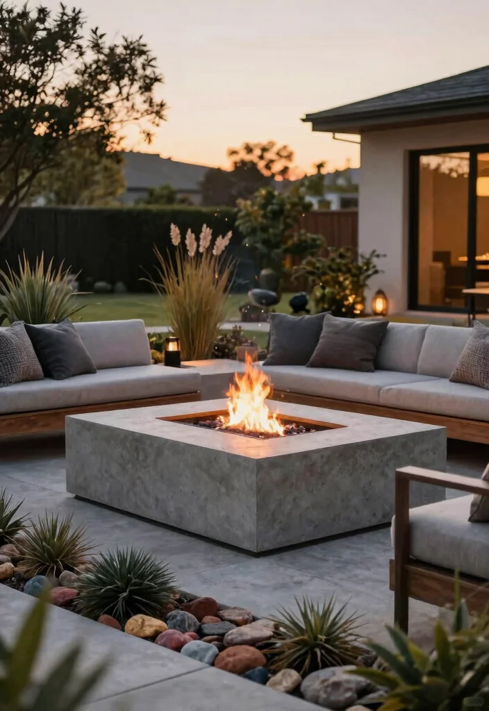 8 Wild Bon Fire Pit Ideas for Huge Backyard Parties 3. Eco Friendly Concrete Fire Pit 0