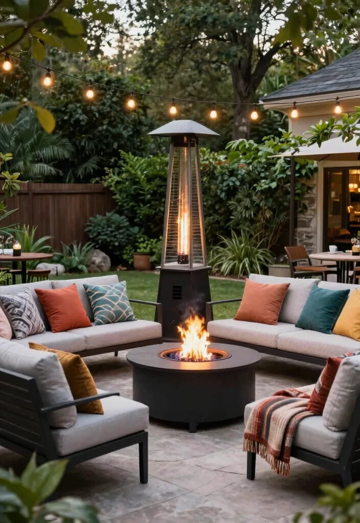9 Clean Gas Fire Pit Ideas Backyard Owners Swear By 5. Fire Pit Surrounded by Seating 0
