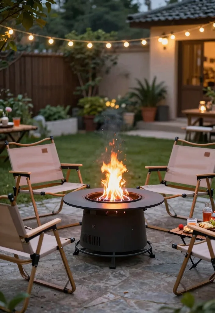 9 Clean Gas Fire Pit Ideas Backyard Owners Swear By 7. Portable Gas Fire Pit 0