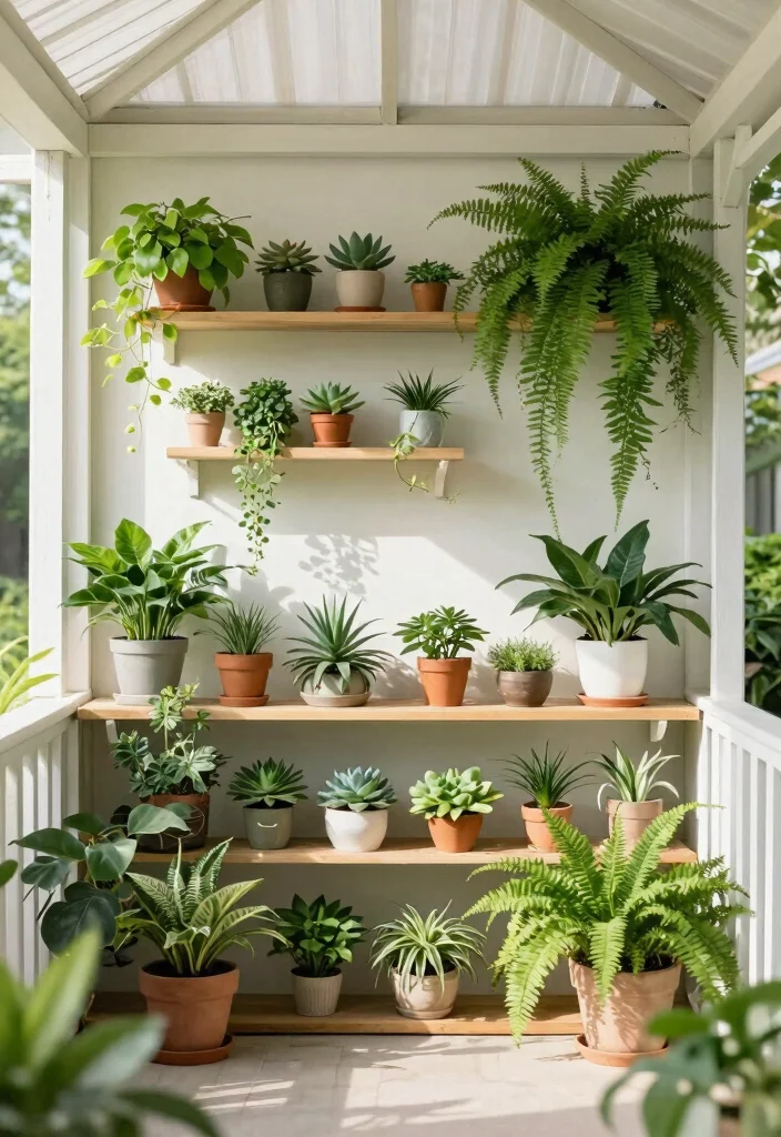 9 Cozy 10x10 Gazebo Decorating Ideas for Small Yards 2. Greenhouse Vibe with Indoor Plants 0