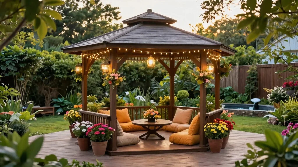 9 Cozy 10x10 Gazebo Decorating Ideas for Small Yards