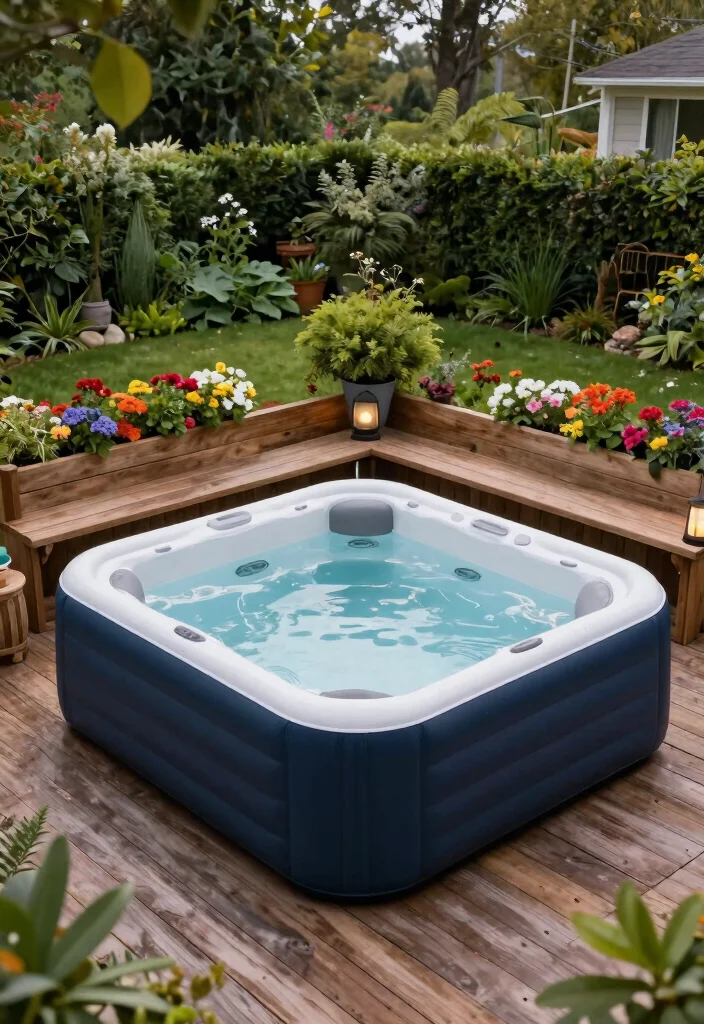 9 Effective Inflatable Hot Tub Privacy Ideas No Neighbors 6. Raised Decks for an Elevated Experience 0