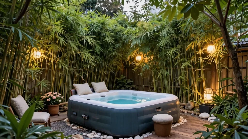 9 Effective Inflatable Hot Tub Privacy Ideas [No Neighbors]