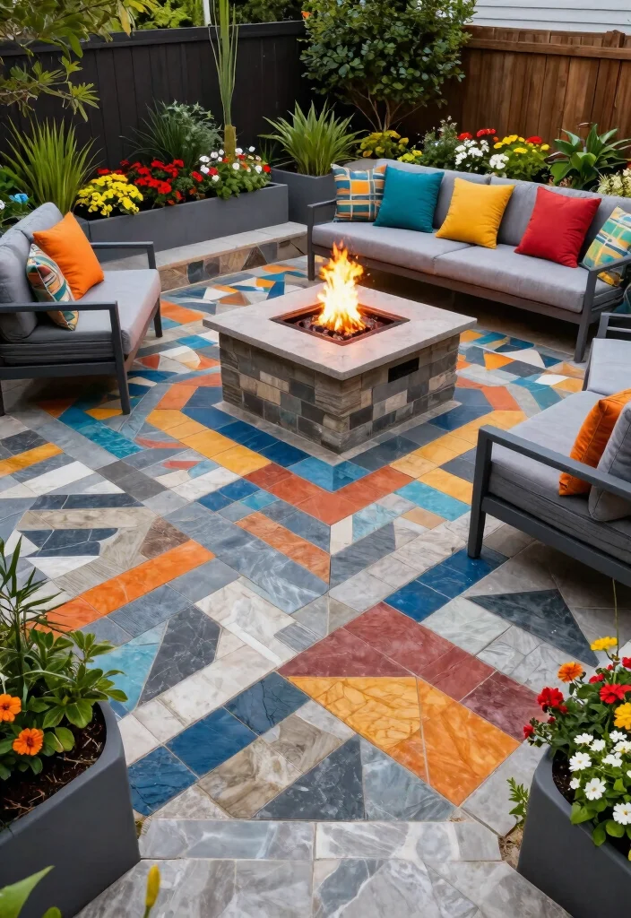 9 Elegant Fire Pit Concepts: Backyard Paver Patterns to Try 4 9 Elegant Fire Pit Concepts Backyard Paver Patterns to Try 4. Geometric Paver Designs 0