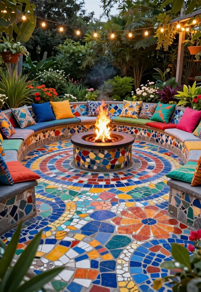 9 Elegant Fire Pit Concepts: Backyard Paver Patterns to Try 5 9 Elegant Fire Pit Concepts Backyard Paver Patterns to Try 5. Mosaic Paver Patterns 0