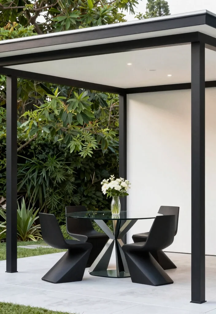 9 Elegant Gazebo Dining Inspirations for Alfresco Meals 13 9 Elegant Gazebo Dining Inspirations for Alfresco Meals 3. Chic Minimalism for Modern Spaces 0