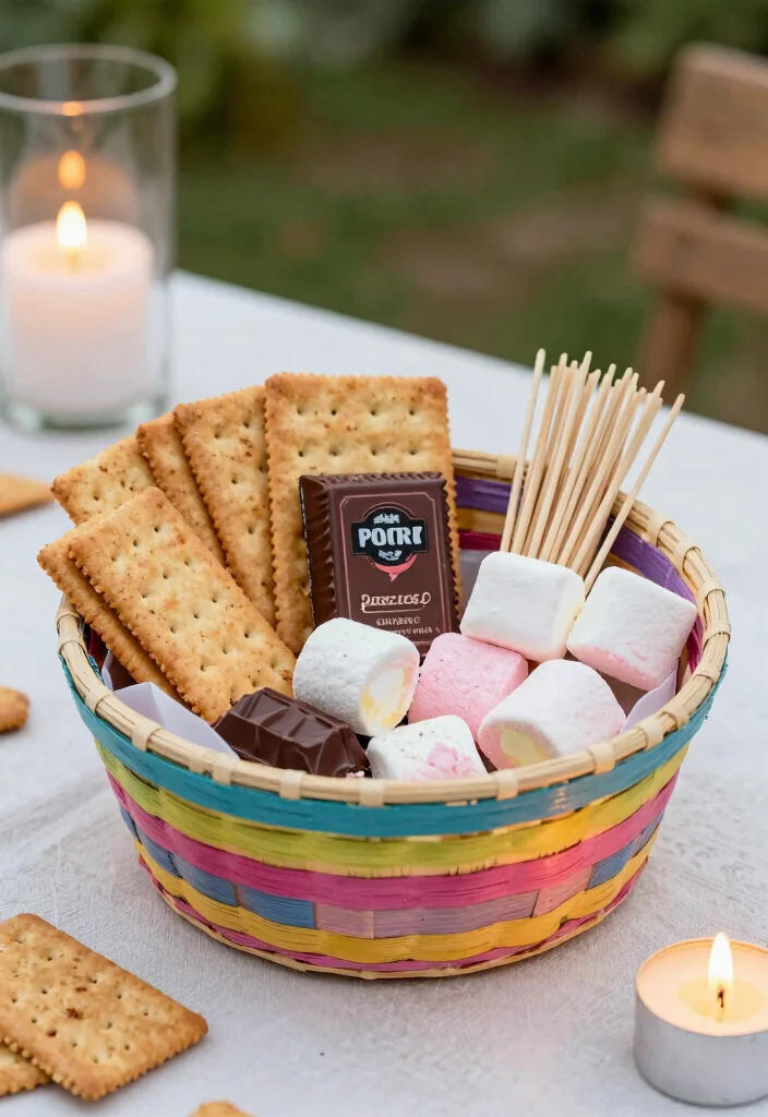 9 Fun Fire Pit Gift Basket Ideas for Housewarming Parties 12 9 Fun Fire Pit Gift Basket Ideas for Housewarming Parties 2. Gourmet Smores Kit 0