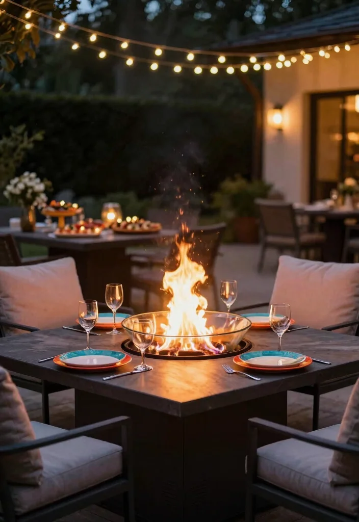 9 Functional Fire Pit Grill Ideas for BBQ Lovers 4 9 Functional Fire Pit Grill Ideas for BBQ Lovers 4. Fire Pit Table Dual Functionality 0