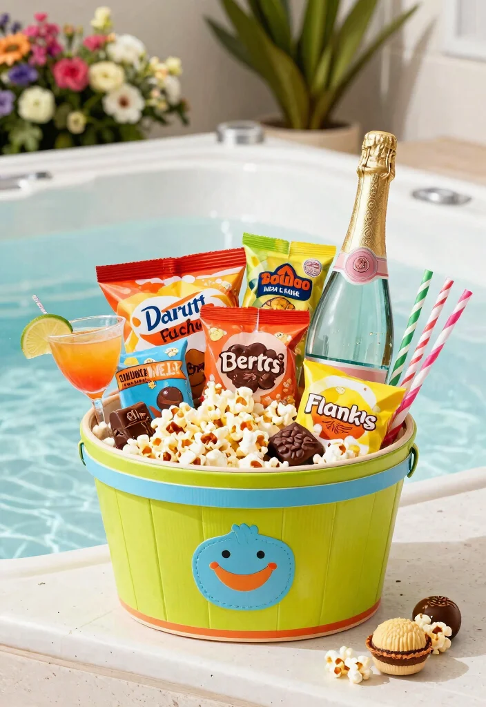 9 Perfect Hot Tub Gift Basket Ideas for Spa Lovers 6. Gourmet Snacks for Sippin and Munchin 0