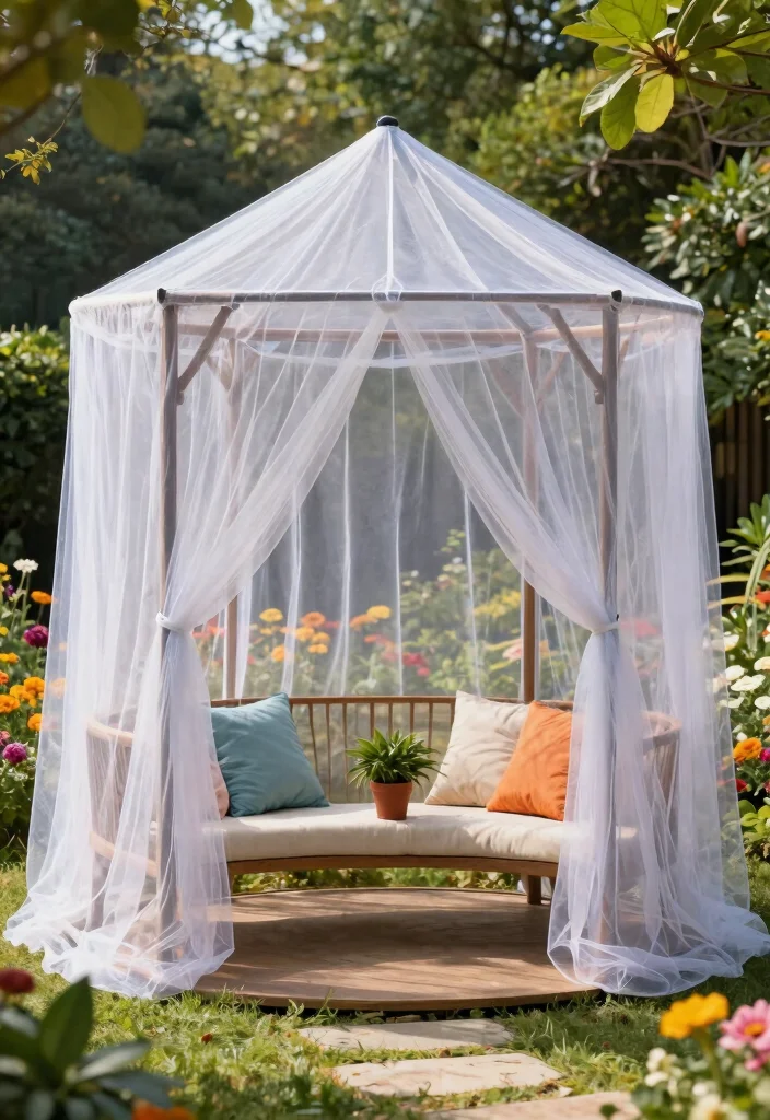 9 Practical Gazebo Enclosure Ideas for Bug Free Days 6. DIY Bug Netting Solutions 0
