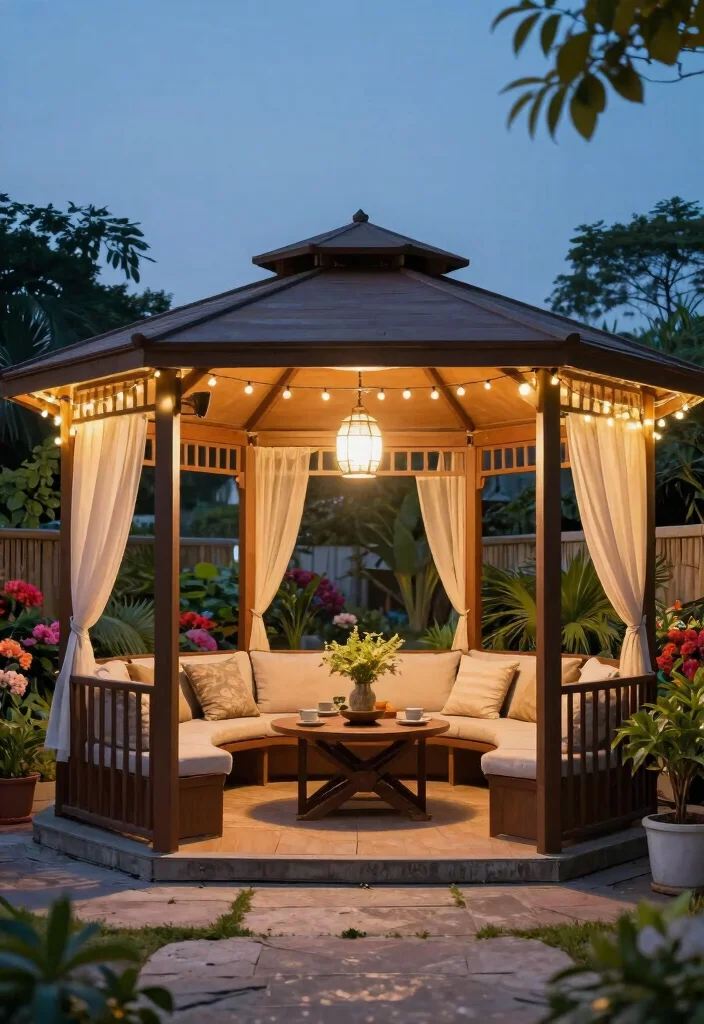 9 Practical Gazebo Enclosure Ideas for Bug Free Days 8. Multi Functional Outdoor Rooms 0