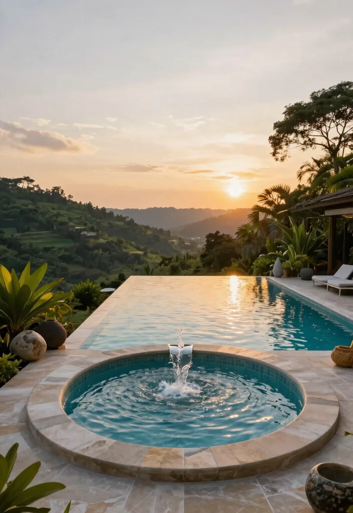 9 Seamless Swimming Pool and Hot Tub Integrated Ideas 1. Infinity Edge Delight 0