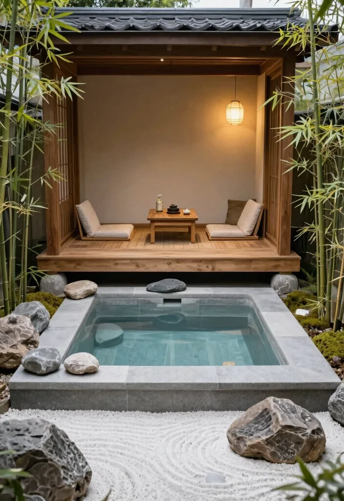 9 Stunning 2 Level Deck Ideas with Integrated Hot Tub 47 9 Stunning 2 Level Deck Ideas with Integrated Hot Tub 7. Zen Retreat Japanese Inspired Deck 0