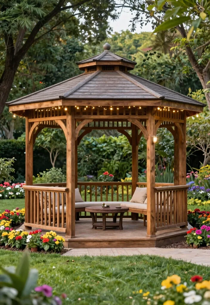 9 Sturdy Gazebo Frame Ideas for DIY Builders 1 9 Sturdy Gazebo Frame Ideas for DIY Builders 1. Classic Wooden Gazebo Frame 0