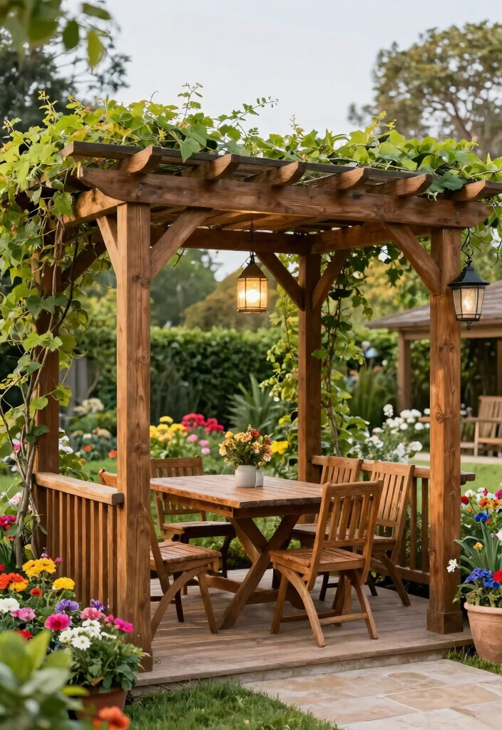 9 Sturdy Gazebo Frame Ideas for DIY Builders 24 9 Sturdy Gazebo Frame Ideas for DIY Builders 4. Pergola Style Gazebo Frame 0