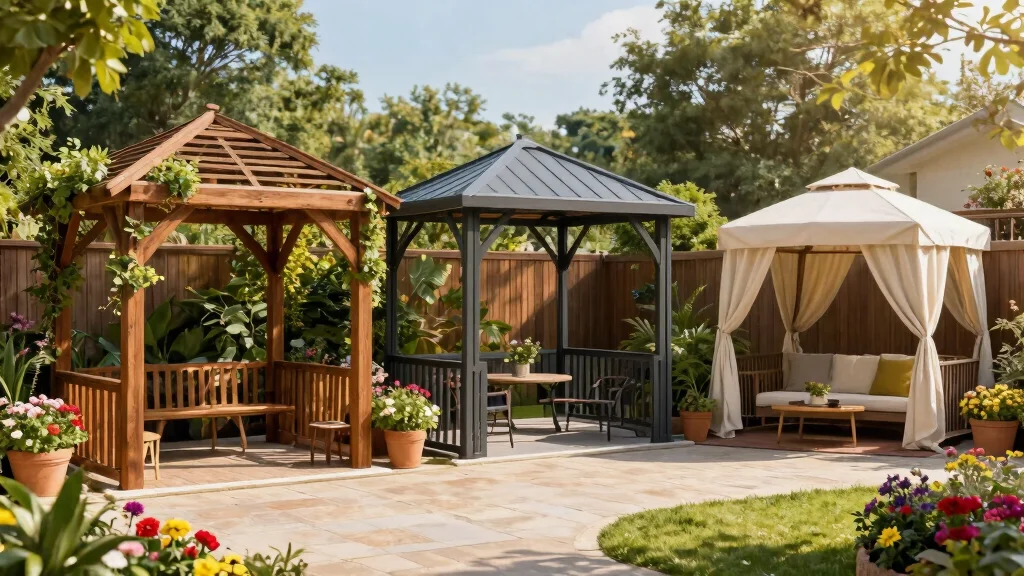 9 Sturdy Gazebo Frame Ideas for DIY Builders