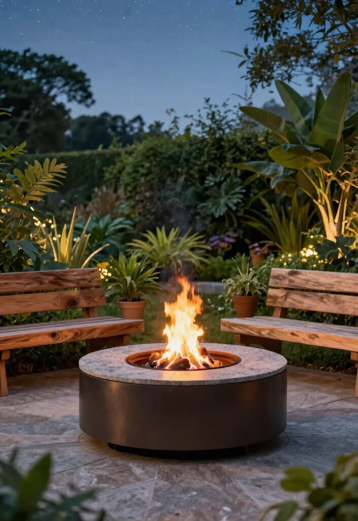 9 Timeless Rustic Fire Pit Ideas for a Farmhouse Backyard 9. Eco friendly Fire Pit with Biofuel 0