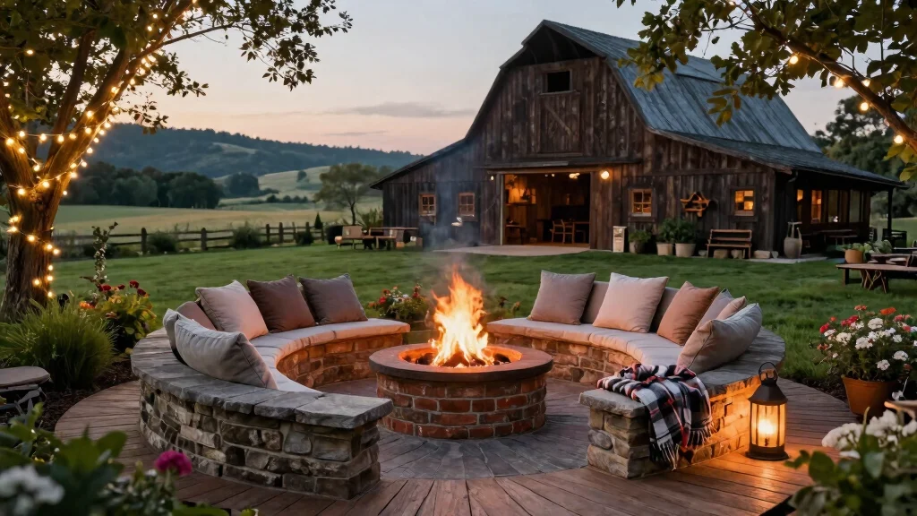 9 Timeless Rustic Fire Pit Ideas for a Farmhouse Backyard